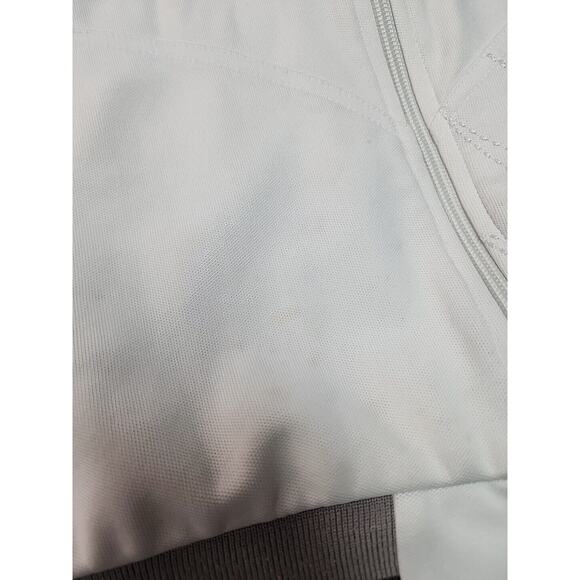 Quiksilver Men's White Full Zip Athletic Vintage Tracksuit Style Jacket Medium - Picture 8 of 9